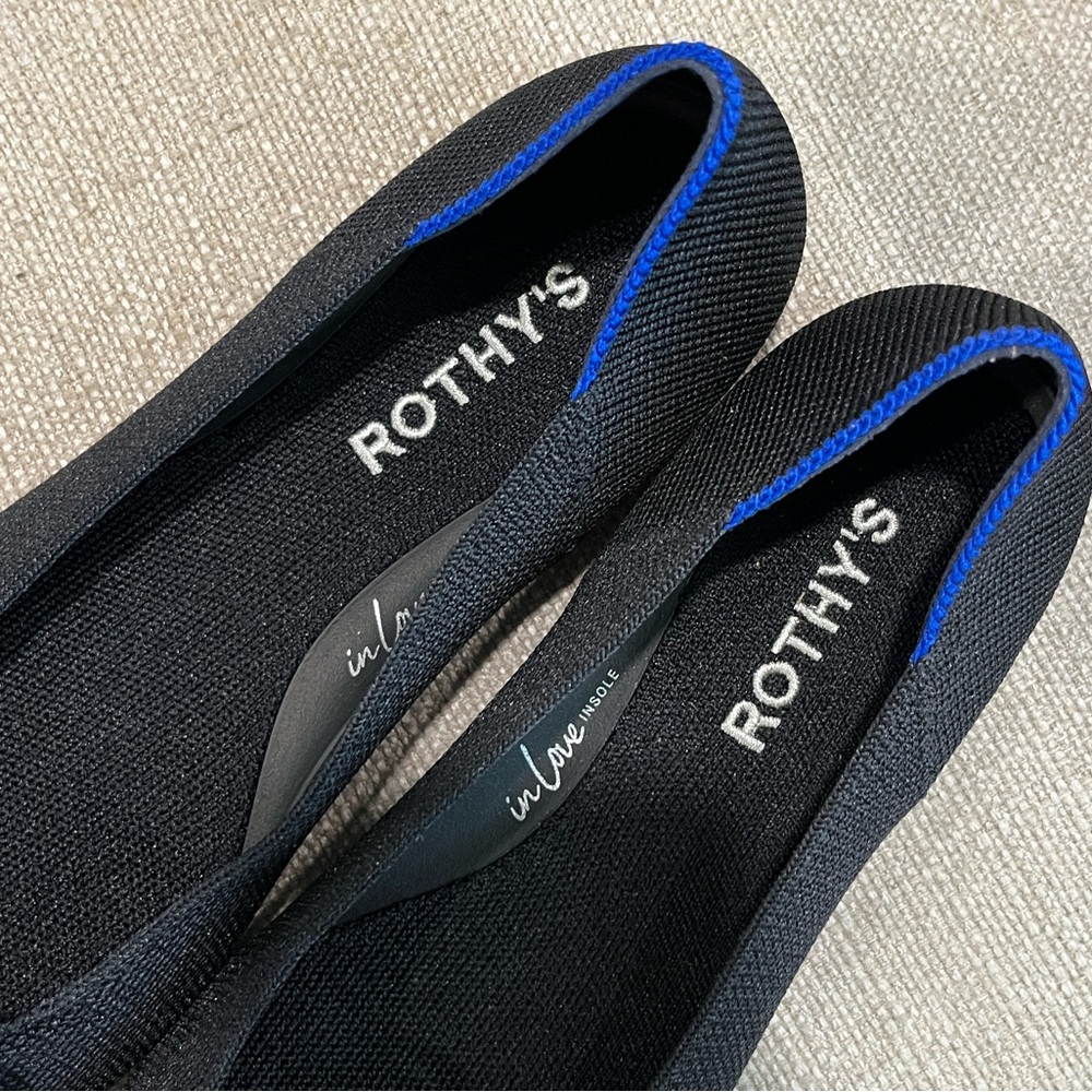 NEW Rothy’s Ballet Flat Black Size 7.5 - Picture 3 of 7